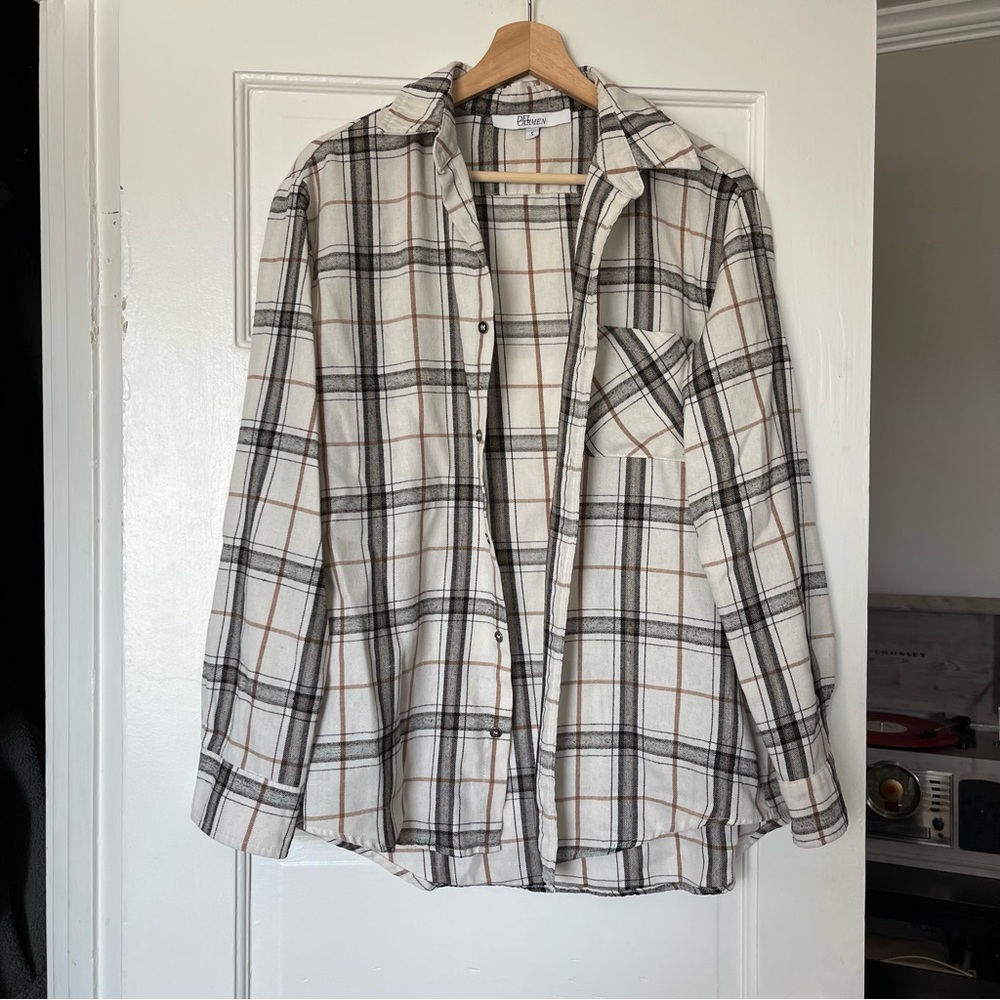 PLAID BUTTON DOWN FLANNEL